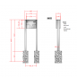 Preview: RENZ Basic (B) Edelstahl 3-seitig, Anlage ohne Installationskasten, Kasten 370x330x145, 1-teilig, zum Einbetonieren, 10-0-10012