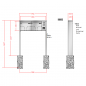 Preview: RENZ TETRO Edelstahl V4A-Ausführung, Anlage mit Installationskasten, Kasten 370x330x145, 2-teilig , zum Einbetonieren, 10-0-10248