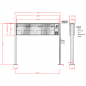 Preview: RENZ Basic (B) Edelstahl 3-seitig, Anlage mit Installationskasten, Kasten 370x330x145, 3-teilig, mit Fußplatten zum Aufschrauben, 10-0-19020