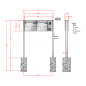 Preview: RENZ Basic (B) Edelstahl 3-seitig, Anlage mit Installationskasten, Kasten 370x330x100, 2-teilig, zum Einbetonieren, 10-0-25071