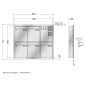 Preview: RENZ Eckrahmen Edelstahl V4A-Ausführung, Anlage mit Installationskasten, Kasten 260x330x100, 5-teilig, 10-0-25901