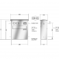 Preview: RENZ CONVEX Edelstahl V4A-Ausführung, Durchwurf-Zaunbriefkasten, mit Sprech-/Klingelkasten, 19 ltr., 436x471x185mm, 1-teilig, 17-0-17061