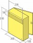Preview: RENZ Durchwurfbriefkasten mit Rückschlitz, Stahl, 260x330x100, 8 ltr., 17-1-17112