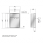 Preview: RENZ PLAN Edelstahl, Anlage ohne Installationskasten, Kasten 300x440x160, 1-teilig, 60-0-60006