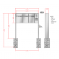 Preview: RENZ PLAN Edelstahl, Anlage mit Installationskasten, Kasten 300x440x160, 3-teilig, zum Einbetonieren, 60-0-60086