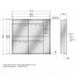 Preview: RENZ PLAN Edelstahl, Anlage mit Installationskasten, Kasten 400x440x160, 4-teilig, 60-0-60321