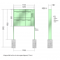 Preview: RENZ PLAN, Anlage mit Installationskasten, Kasten 300x440x160, 6-teilig, zum Einbetonieren, 60-0-60362