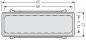 Preview: RENZ Namensschild mit Feder 97-9-00302 - schematische Darstellung