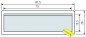 Preview: RENZ RSA2 LED-Beleuchtungsblende, ALU oder Edelstahl, 75x19.5, 97-9-85362, 97-9-85363