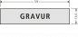 Preview: RENZ RSA2 Namensschild 90-3-00023, Kunststoff, mit indiv. Gravur - schematische Darstellung