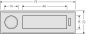 Preview: RENZ Kombitaster Antivandalismus ALU 97-9-00073 - schematische Darstellung