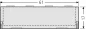 Preview: RENZ Namensschildabdeckung 92, glasklar mit Einlage 97-9-82146 - Schematische Darstellung