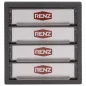 Preview: RENZ Klingelmodul 3. Generation 97-9-85672 4xKlingel - Frontansicht