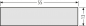 Preview: RENZ Namensschildeinlage ohne Gravur 97-9-87000 aus Kunststoff - schematische Darstellung