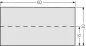 Preview: RENZ Namensschildeinlage 60x15 für Namensschild 92, 97-9-87109 - schematische Darstellung