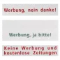 Preview: RENZ RSA2 Namensschildeinlage weiß 65x13.6 Kunststoff bedruckt 97-9-87252 - Gesamtansicht