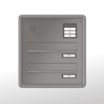 RENZ Stahl Mauerdurchwurf-Frontplatte, RS1001-Abschlussrahmenprofil, aufklappbar, 364x394x25, 2-teilig, 14-0-14566