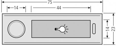 RENZ Lichttaster Antivandalismus 97-9-00074 - schematische Darstellung