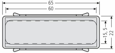 RENZ Namensschild mit Feder 97-9-00302 - schematische Darstellung