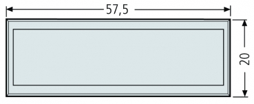 RENZ Namensschild, 57.5x20, 97-9-82184