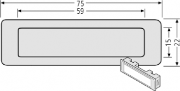 RENZ Kombitaster Lira in weiß, braun oder grau  97-9-85110 - schematische Darstellung