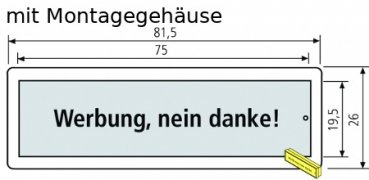 RENZ RSA2 Namensschild, Gravur aus Vorlage, ALU oder Edelstahl