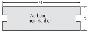 RENZ Namensschildeinlage, Kunststoff, bedruckt, 74x23, 97-9-87003