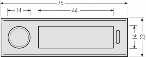 RENZ Kombitaster Antivandalismus ALU 97-9-00073 - schematische Darstellung