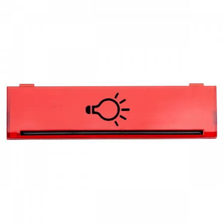 RENZ Lichtschild-Abdeckung für Module bis 2006 97-9-82047 - Frontansicht, Farbe: Rot