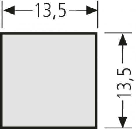 RENZ Drückerabdeckung für SEKO Taster 97-9-82049 - schematische Darstellung