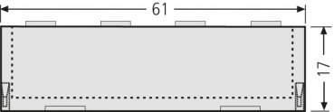 RENZ Namensschildabdeckung 92, glasklar mit Einlage 97-9-82146 - Schematische Darstellung