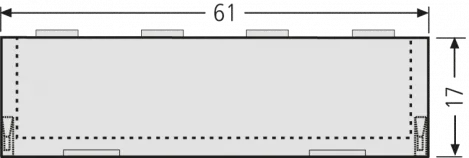RENZ Namensschildabdeckung 92, glasklar mit Einlage 97-9-82146 - Schematische Darstellung