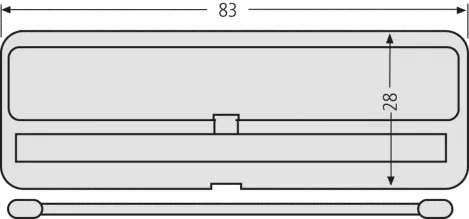 RENZ Kunststoff Klappenhalter mit Torsionsfeder 97-9-82193 - Schematische Darstellung