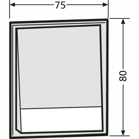 Preview: RENZ Tastenmodul mit 4x Klingeltaster 97-9-85269 - schematische Darstellung