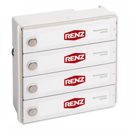 RENZ RSA2-kompakt Block 4xKlingel, beleuchtet, 97-9-85329 - Seitenansicht