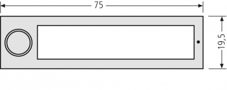 RENZ RSA2-kompakt Namensschildabdeckung 97-9-85339 - schematische Darstellung