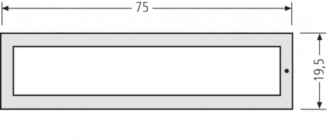 RENZ RSA2 Kunststoff Namensschildabdeckung 97-9-85353 - schematische Darstellung