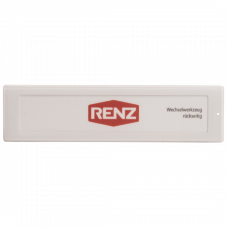 RENZ RSA2 Namensschildabdeckung, Kunststoff,  97-9-85357 - Frontansicht