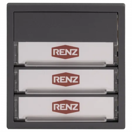 RENZ Klingelmodul 3. Generation 97-9-85671 3xKlingel - Frontansicht