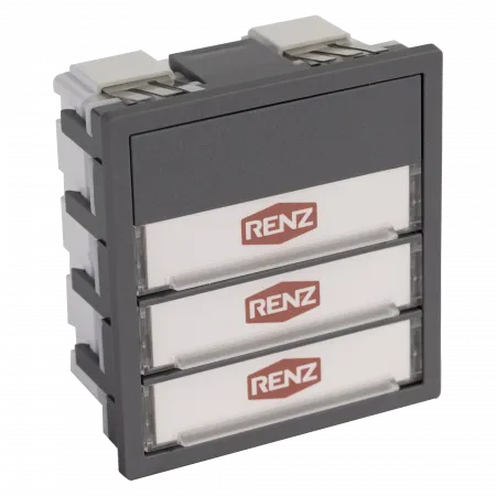 Preview: RENZ Klingelmodul 3. Generation 97-9-85671 3xKlingel - Seitenansicht
