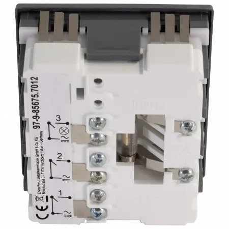 Preview: RENZ Klingel- und Lichtmodul 3. Generation 97-9-85675, 1xLicht, 2xKlingel - Rückansicht