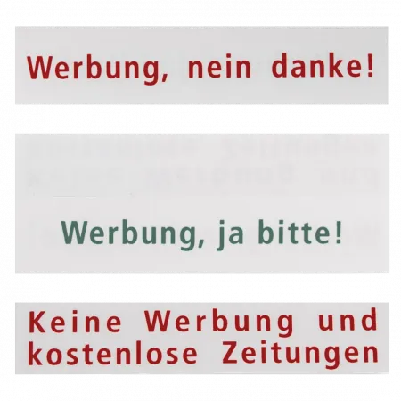 RENZ RSA2 Namensschildeinlage weiß 65x13.6 Kunststoff bedruckt 97-9-87252 - Gesamtansicht