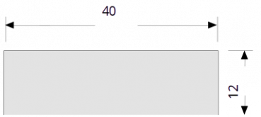 RENZ Quadermagnet für Sprechgitter neues Modell, 97-9-99185 - schematische Darstellung