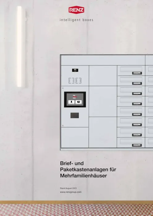 Katalog Intelligente Brief- und Paketkastenanlagen für die Wohnungswirtschaft.