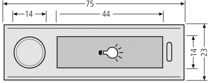 RENZ Lichttaster Antivandalismus 97-9-00074 - schematische Darstellung