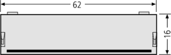 RENZ Namensschild-Abdeckung für Module, 62x16, 97-9-82046