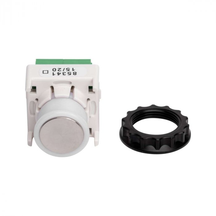 RENZ RSA2 Lichtknopf 97-9-85341 - Edelstahl - Frontansicht