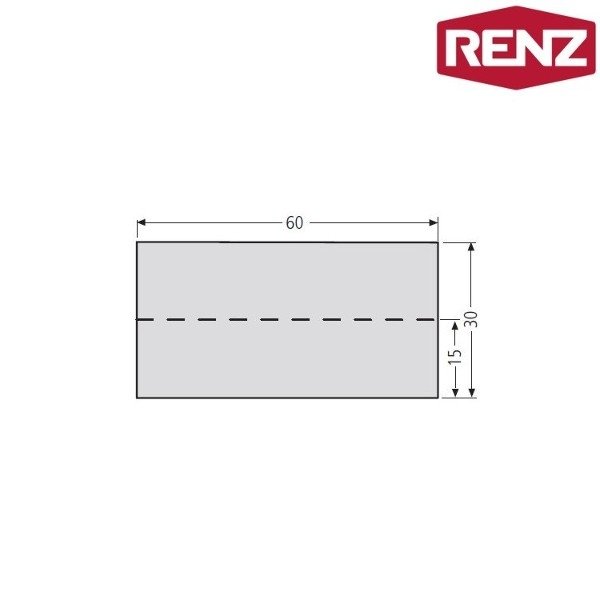 RENZ Namensschildeinlage, für Namensschild 92, 60x15, 97-9-87109