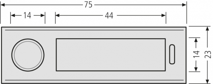 RENZ Kombitaster Antivandalismus ALU 97-9-00073 - schematische Darstellung