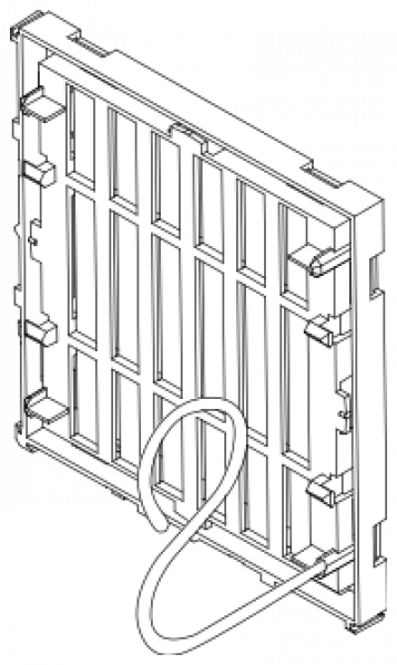 RENZ Adapter für Sprechgitter neues Modell, 97-9-08035 - schematische Darstellung